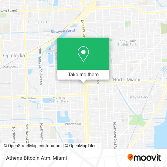 Athena Bitcoin Atm map