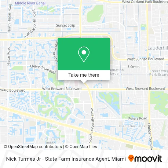 Nick Turmes Jr - State Farm Insurance Agent map