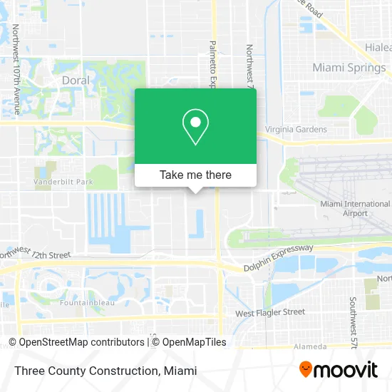 Three County Construction map