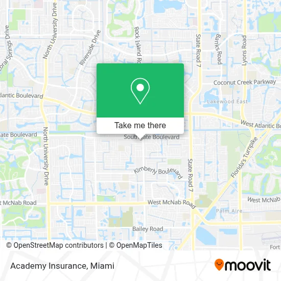 Academy Insurance map