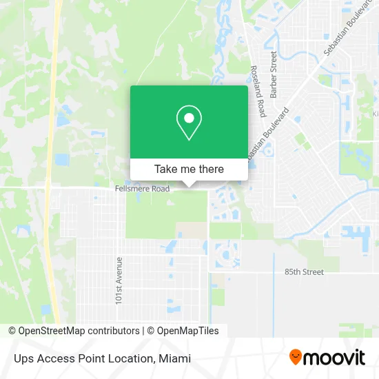 Ups Access Point Location map