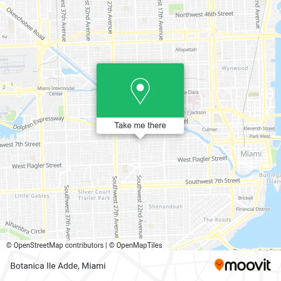 Botanica Ile Adde map