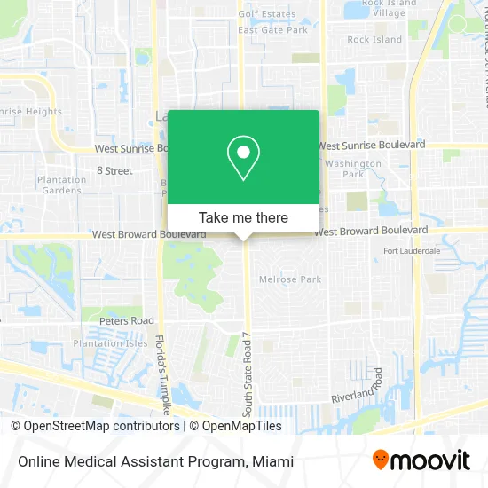 Online Medical Assistant Program map