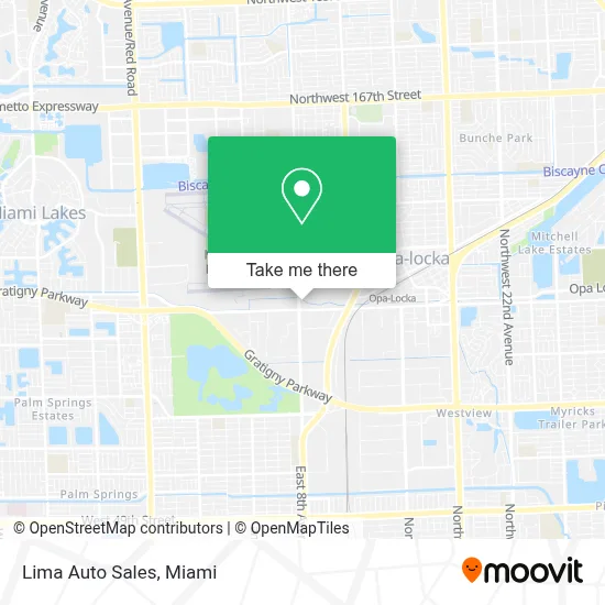 Lima Auto Sales map