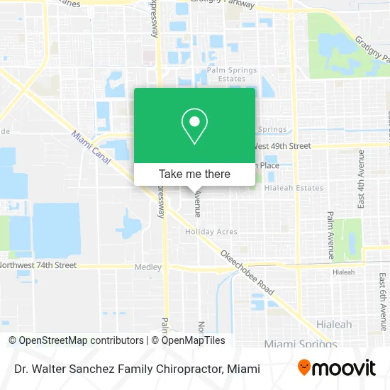 Dr. Walter Sanchez Family Chiropractor map