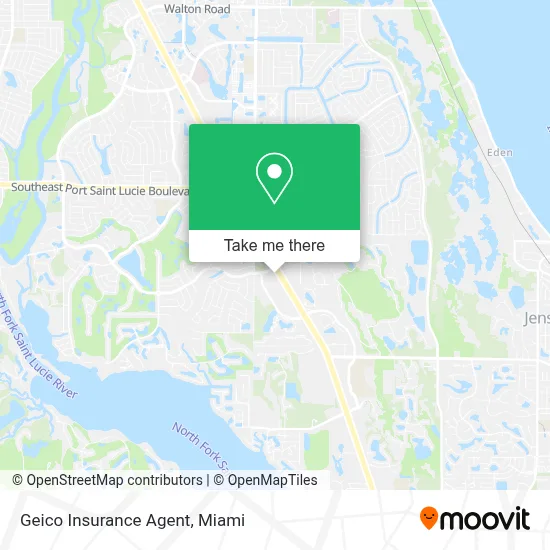 Geico Insurance Agent map