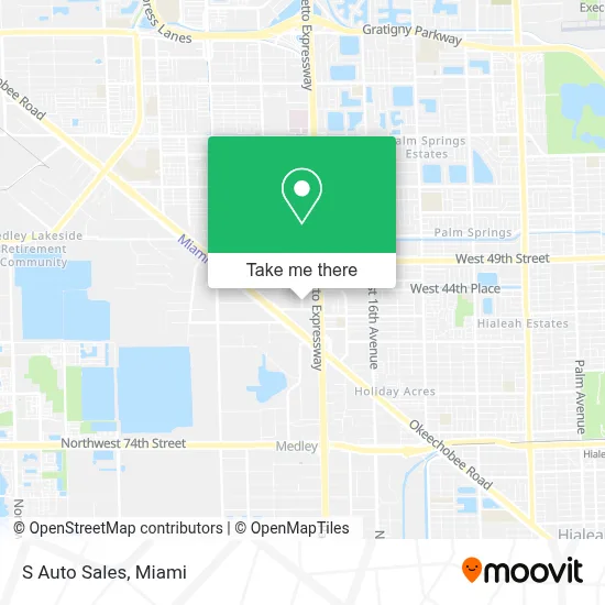 S Auto Sales map