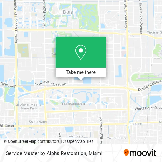 Service Master by Alpha Restoration map