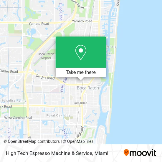 High Tech Espresso Machine & Service map