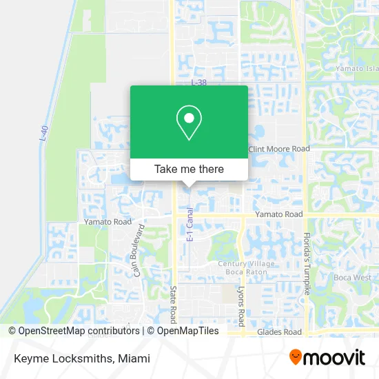 Keyme Locksmiths map