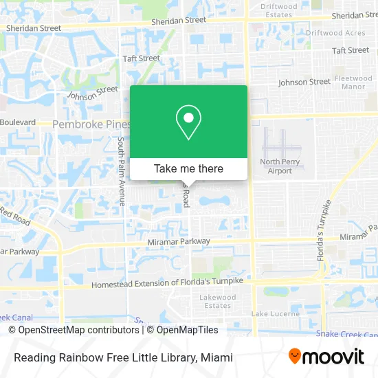 Reading Rainbow Free Little Library map