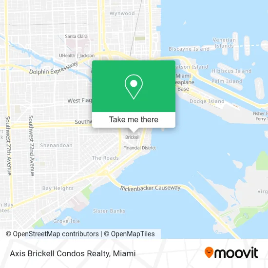 Axis Brickell Condos Realty map
