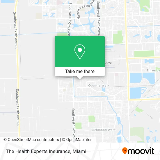 The Health Experts Insurance map
