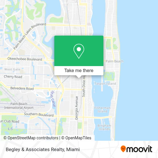 Begley & Associates Realty map