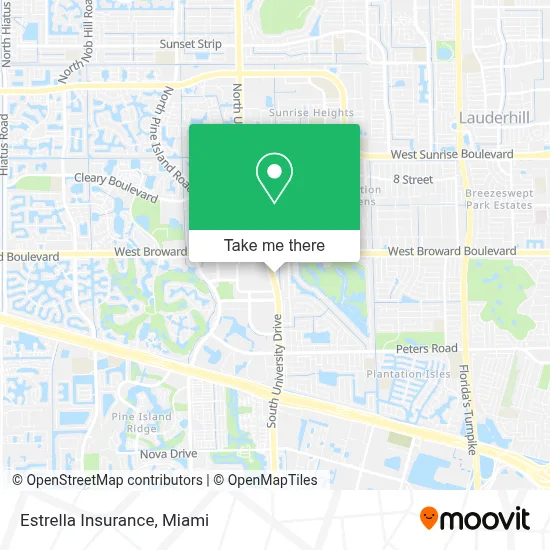Estrella Insurance map