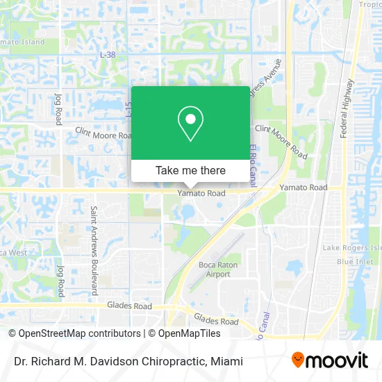 Dr. Richard M. Davidson Chiropractic map