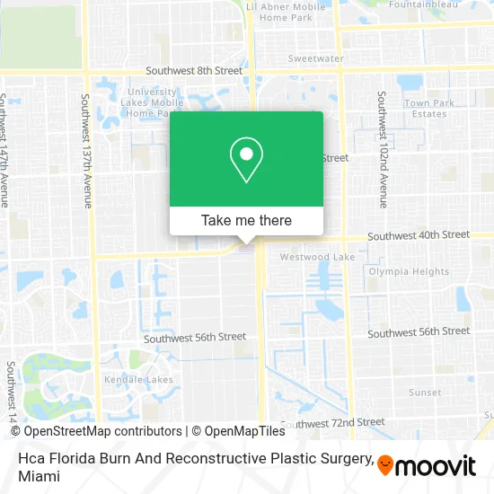Hca Florida Burn And Reconstructive Plastic Surgery map