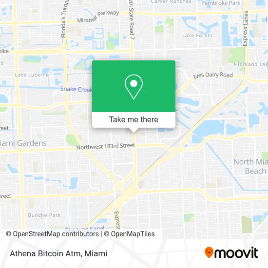 Athena Bitcoin Atm map