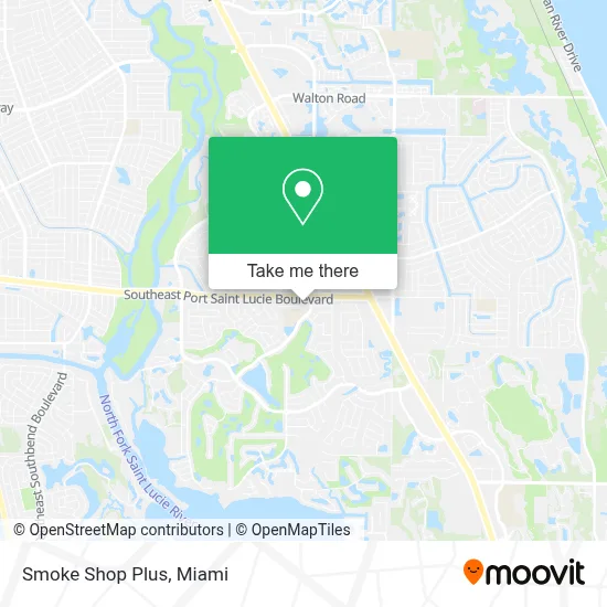 Smoke Shop Plus map