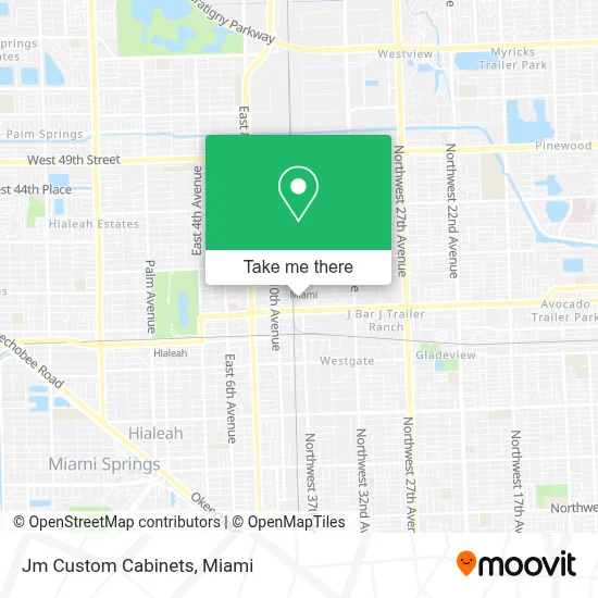 Jm Custom Cabinets map