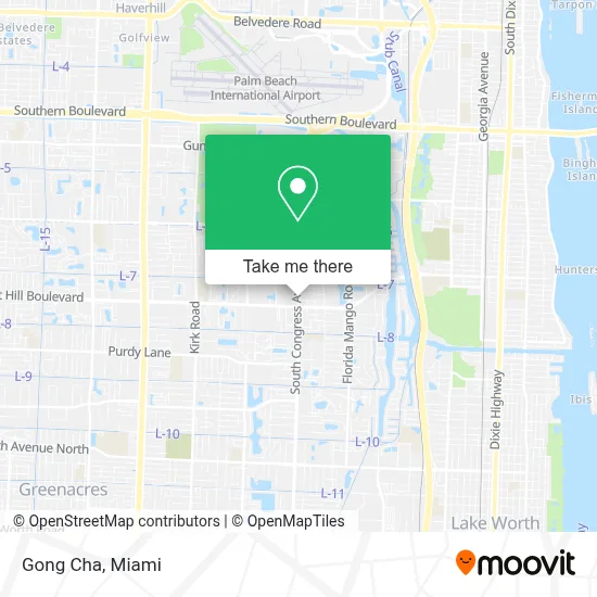 Gong Cha map