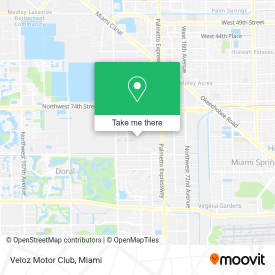 Veloz Motor Club map