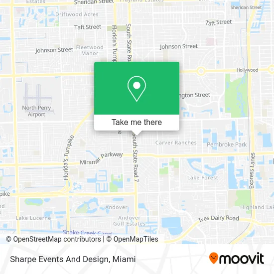 Sharpe Events And Design map