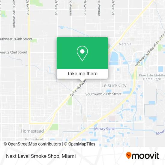Next Level Smoke Shop map