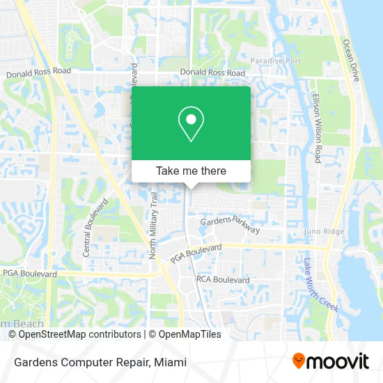 Gardens Computer Repair map