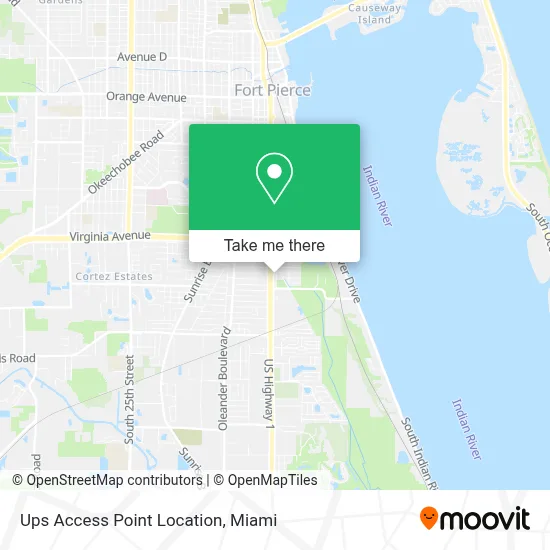 Ups Access Point Location map