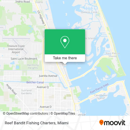Reef Bandit Fishing Charters map