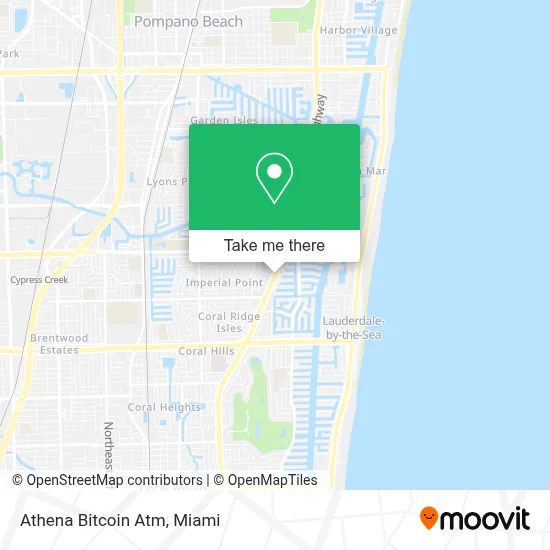 Athena Bitcoin Atm map