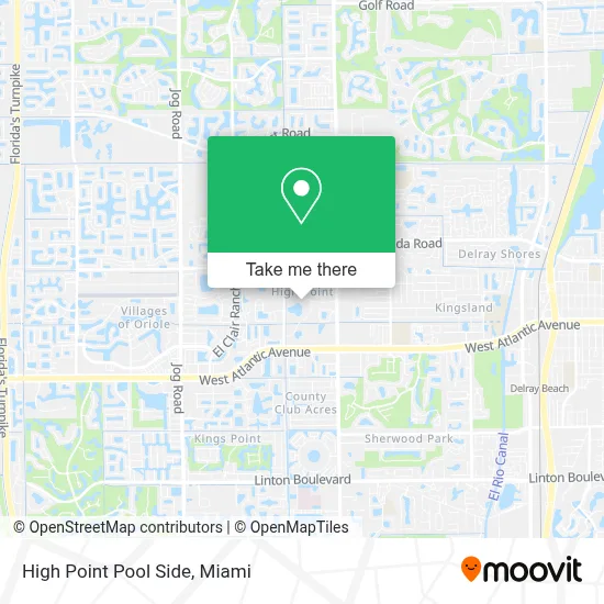 High Point Pool Side map