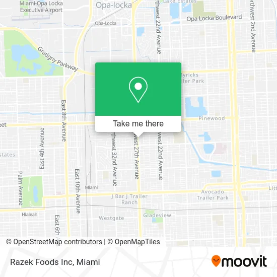 Razek Foods Inc map