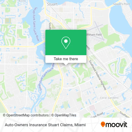 Auto-Owners Insurance Stuart Claims map