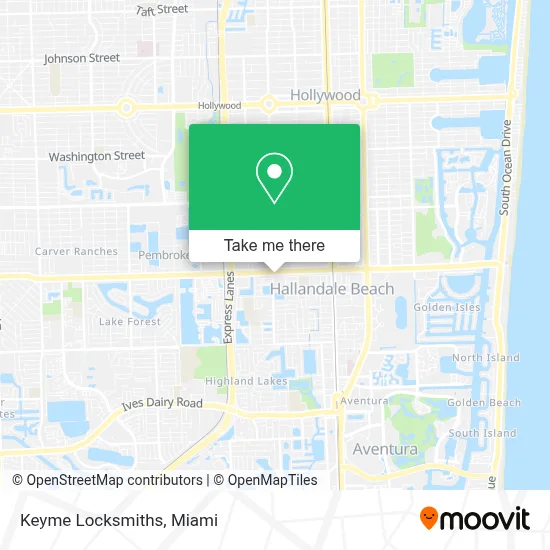 Keyme Locksmiths map
