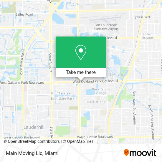 Main Moving Llc map