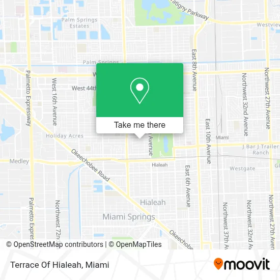Terrace Of Hialeah map