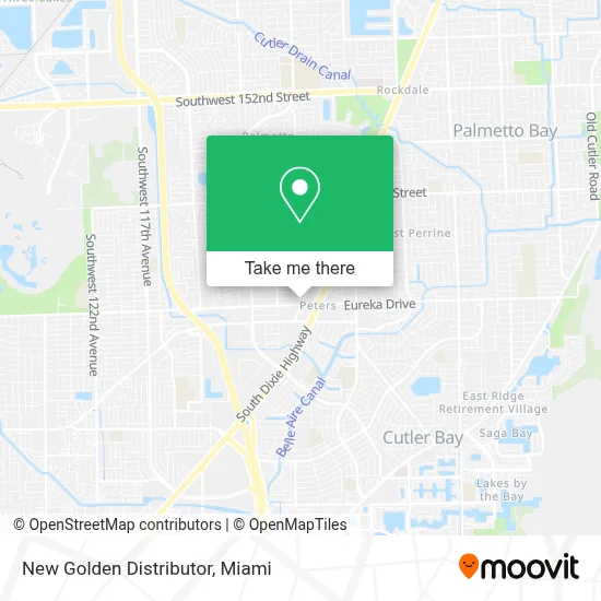 New Golden Distributor map