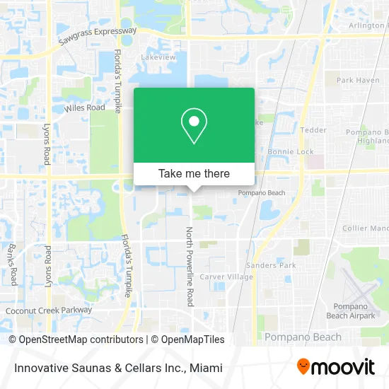 Innovative Saunas & Cellars Inc. map