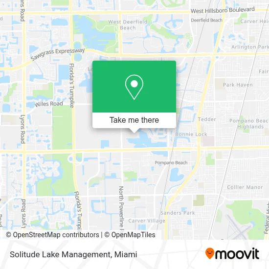 Solitude Lake Management map