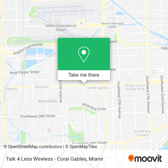 Talk 4 Less Wireless - Coral Gables map