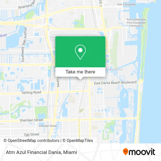 Atm Azul Financial Dania map