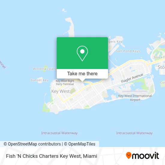 Fish 'N Chicks Charters Key West map
