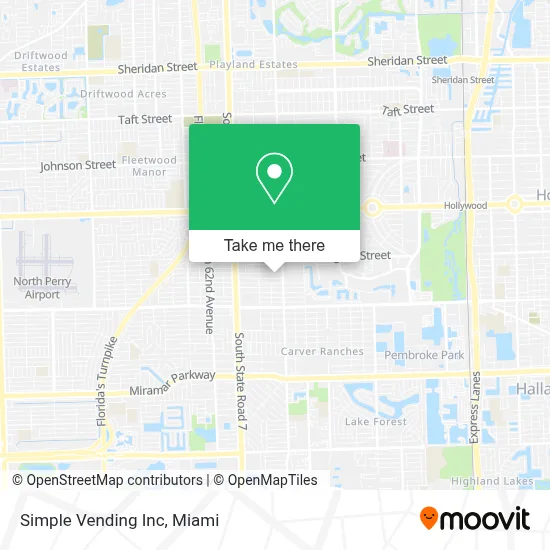 Simple Vending Inc map