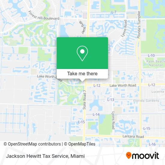 Jackson Hewitt Tax Service map