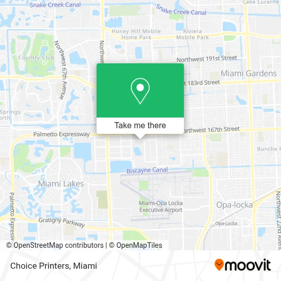 Choice Printers map