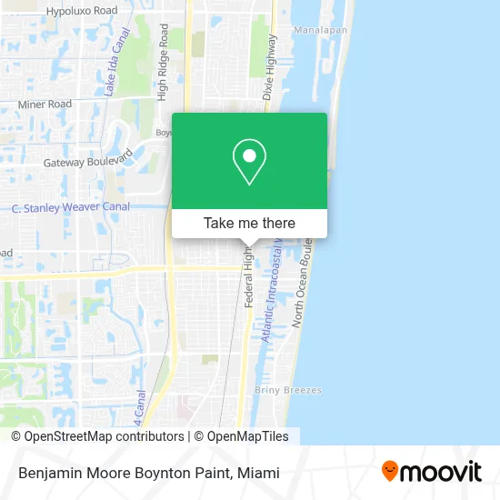 Benjamin Moore Boynton Paint map
