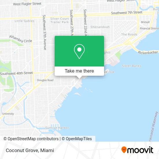 Coconut Grove map