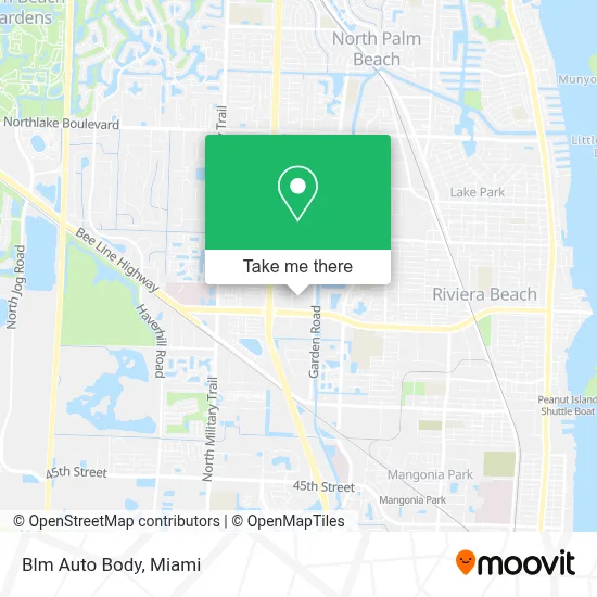 Blm Auto Body map